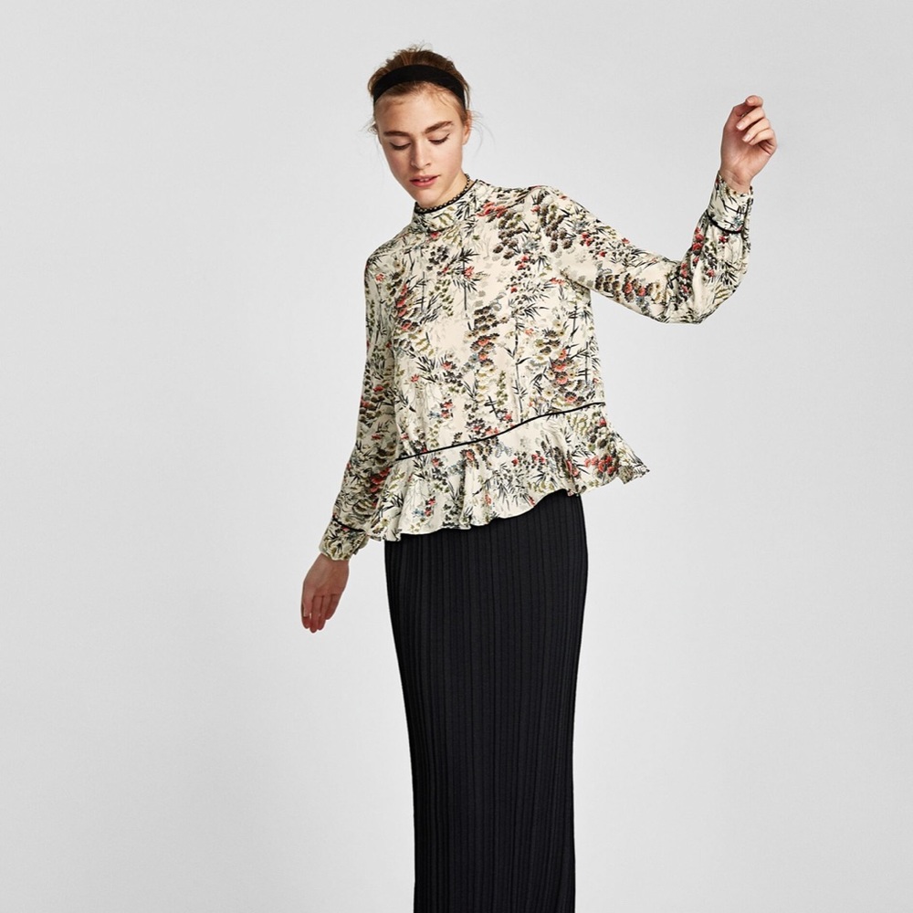 Vici Zara Women Blouse Extra Small Print Summer
